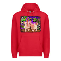 Red mardi gras western leopard pigs Premium Hoodie - Jasminsmagicworld
