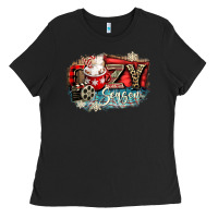 Black cozy season Ladies Tee - CowGirlArtShop