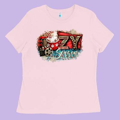 Cozy Season Ladies Tee Designed By Cowgirlartshop