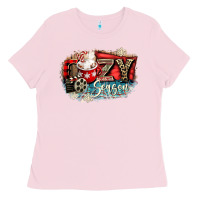 Bubblegum Pink cozy season Ladies Tee - CowGirlArtShop