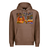 Chestnut little mister gobble gobble Premium Hoodie - CowhideDigitalArt