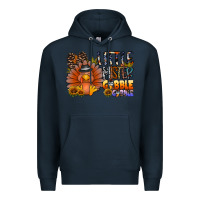 Navy little mister gobble gobble Premium Hoodie - CowhideDigitalArt