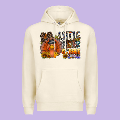 Little Mister Gobble Gobble Premium Hoodie Designed By Cowhidedigitalart