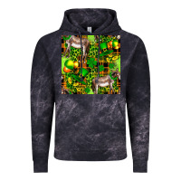 Cloud Black St. Patrick's Donkey With Leprechaun Vintage Hoodie - FaDigitalArtStudio