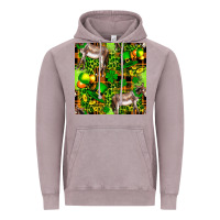 St. Patrick's Donkey With Leprechaun Vintage Hoodie | Teevron