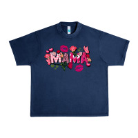 Navy Valentine's Day mama Urban Heavy Tee - FaDigitalArtStudio