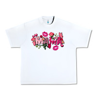 White Valentine's Day mama Urban Heavy Tee - FaDigitalArtStudio