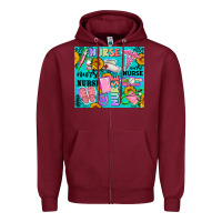 Burgundy western nurse Zipper Hoodie - AdoDesignShop