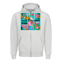 Dove Grey western nurse Zipper Hoodie - AdoDesignShop