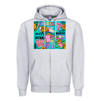 Heather Grey western nurse Zipper Hoodie - AdoDesignShop