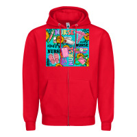 Red western nurse Zipper Hoodie - AdoDesignShop