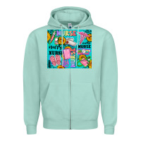 Seafoam western nurse Zipper Hoodie - AdoDesignShop