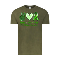 Vintage Olive Peace Love Cure Non Hodgkins Lympoma Vintage Tee - Jasminsmagicworld