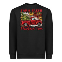 Black farm fresh christmas trees Heavyweight Sweatshirt - BarkalooDesign