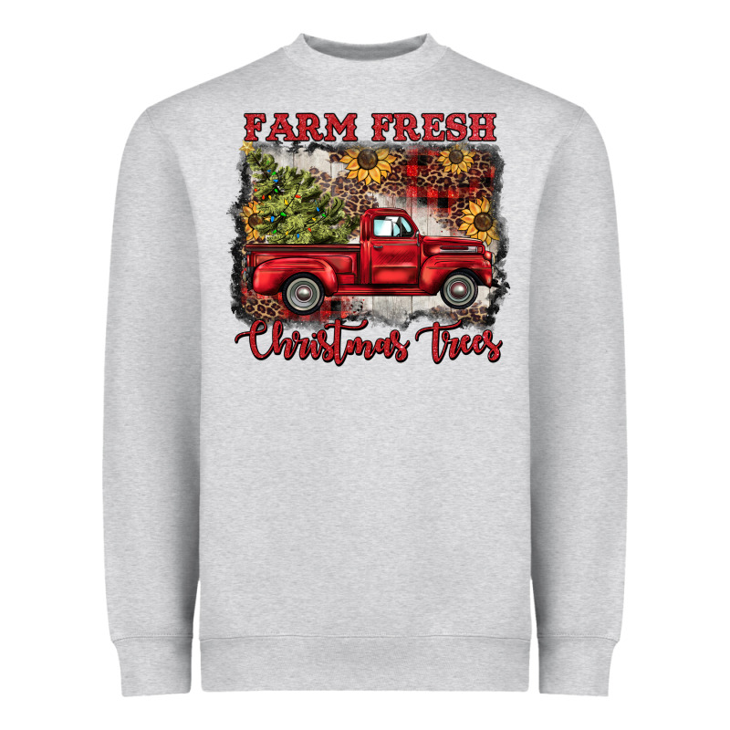 Farm Fresh Christmas Trees Heavyweight Sweatshirt by BarkalooDesign | Teevron