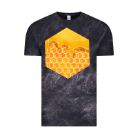 Cloud Black honeycomb fa element Vintage Tee - FaDigitalArtStudio