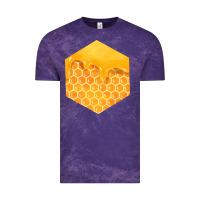 Cloud Purple honeycomb fa element Vintage Tee - FaDigitalArtStudio