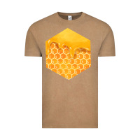 Vintage Coffee honeycomb fa element Vintage Tee - FaDigitalArtStudio