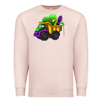 Pale Pink loads of mardi gras truck Premium Sweatshirt - AdoDesignShop