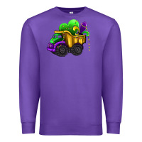 Purple loads of mardi gras truck Premium Sweatshirt - AdoDesignShop