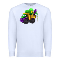 White loads of mardi gras truck Premium Sweatshirt - AdoDesignShop