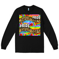 Black Pride lgbtq leopard with love and rainbow seamless Long Sleeve Tee - BundleAndBundleShop