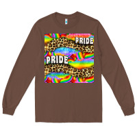 Chestnut Pride lgbtq leopard with love and rainbow seamless Long Sleeve Tee - BundleAndBundleShop