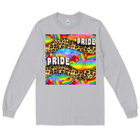 Moon Dust Pride lgbtq leopard with love and rainbow seamless Long Sleeve Tee - BundleAndBundleShop