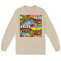 Pride Lgbtq Leopard With Love And Rainbow Seamless Long Sleeve Tee | Teevron
