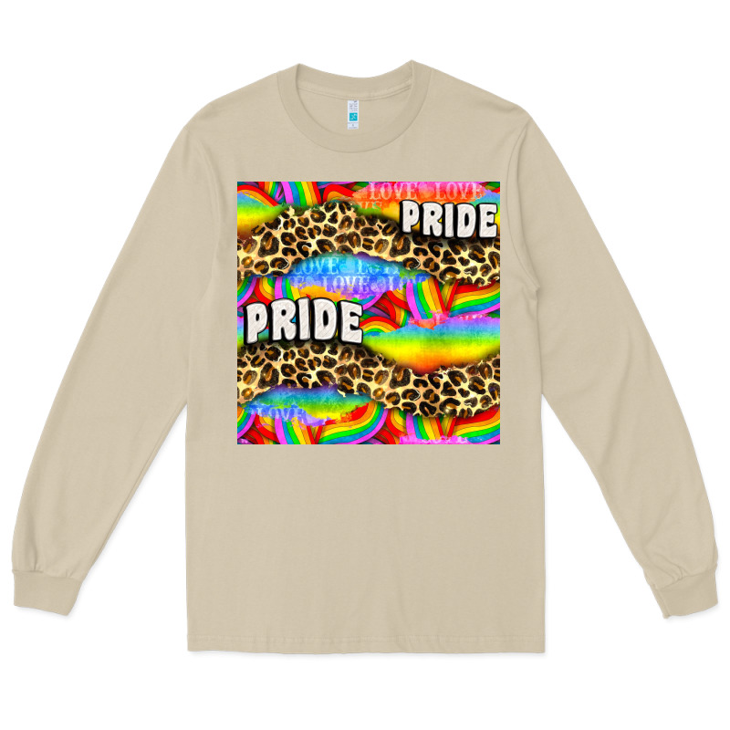 Pride Lgbtq Leopard With Love And Rainbow Seamless Long Sleeve Tee by BundleAndBundleShop | Teevron