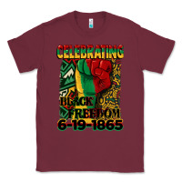 Burgundy celebrating black freedom 6 19 1865 juneteenth Classic Tee - CowGirlArtShop