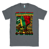 Charcoal Heather celebrating black freedom 6 19 1865 juneteenth Classic Tee - CowGirlArtShop