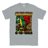 Heather Grey celebrating black freedom 6 19 1865 juneteenth Classic Tee - CowGirlArtShop