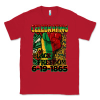 Red celebrating black freedom 6 19 1865 juneteenth Classic Tee - CowGirlArtShop