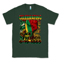 Sports Green celebrating black freedom 6 19 1865 juneteenth Classic Tee - CowGirlArtShop