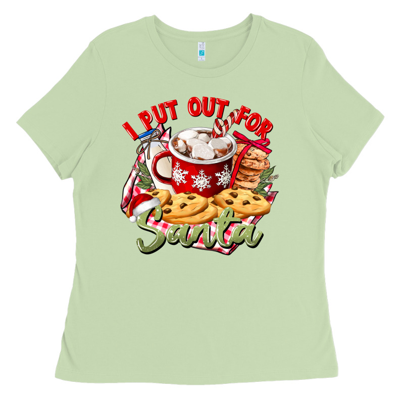 I Put Out For Santa Ladies Tee by CowGirlArtShop | Teevron