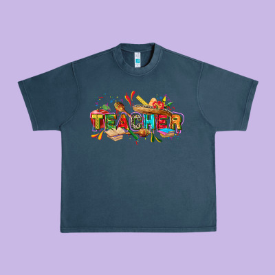 Cinco De Mayo Teacher Urban Heavy Tee Designed By Fadigitalartstudio