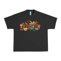 Pigment Black Cinco de mayo Teacher Urban Heavy Tee - FaDigitalArtStudio
