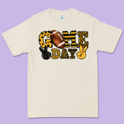 Game Day Yellow And Black Team Color Premium Tee Designed By Howdyjamesfarm