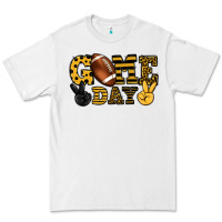 White Game day yellow and black team color Premium Tee - HowdyJamesFarm