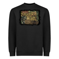 Black camouflage leopard background Heavyweight Sweatshirt - BarkalooDesign
