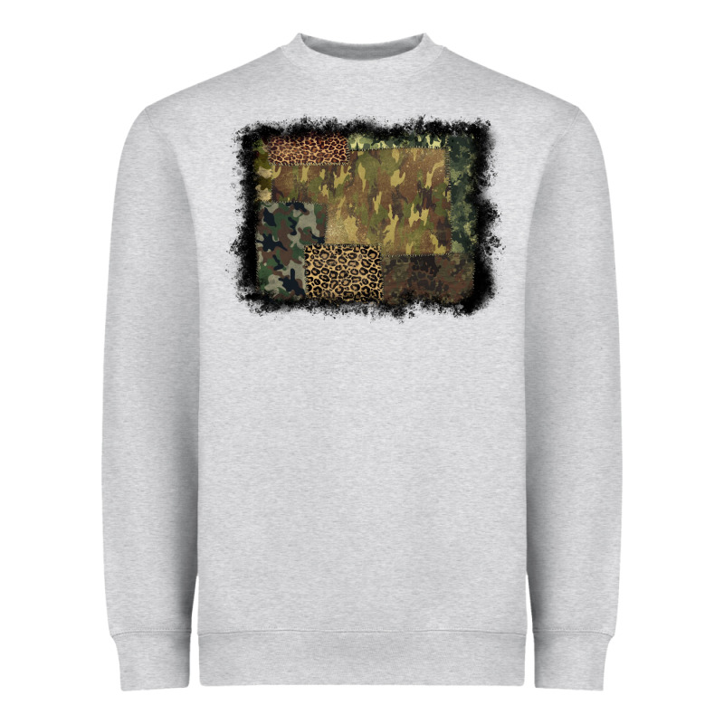 Camouflage Leopard Background Heavyweight Sweatshirt by BarkalooDesign | Teevron
