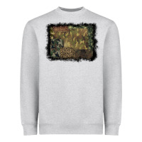 Heather Grey camouflage leopard background Heavyweight Sweatshirt - BarkalooDesign