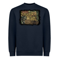 Navy camouflage leopard background Heavyweight Sweatshirt - BarkalooDesign
