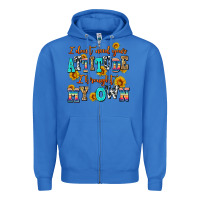 True Royal i dont need your attitude i brought my own Zipper Hoodie - AdoDesignShop