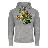 Cloud Rock texas map st patrick's day Vintage Hoodie - FaDigitalArtStudio