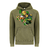 Vintage Olive texas map st patrick's day Vintage Hoodie - FaDigitalArtStudio