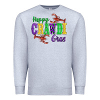 Heather Grey happy mardi gras with lobster Premium Sweatshirt - AdoDesignShop