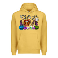 Antique Gold love  halloween Premium Hoodie - CowhideDigitalArt