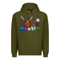 Army Green love  halloween Premium Hoodie - CowhideDigitalArt